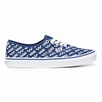 Damske Tenisky Vans Logo Repeat Authentic Modre/Biele VA01XHVWL